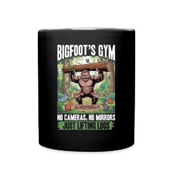 Bigfoot Sasquatch - Full Colour Mug - black - Front