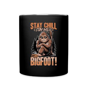 Bigfoot Sasquatch - Full Colour Mug - black - Front