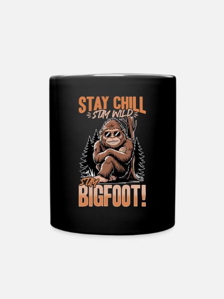 Bigfoot Sasquatch - Tasse einfarbig - Schwarz