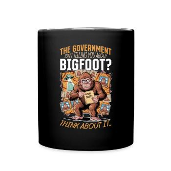 Bigfoot Sasquatch - Full Colour Mug - black - Front