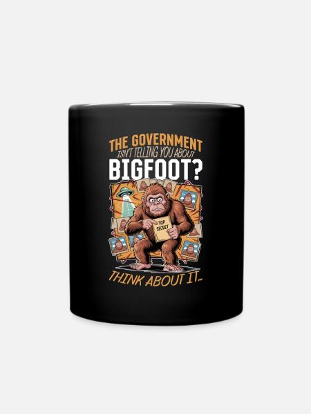 Bigfoot Sasquatch - Tasse einfarbig - Schwarz
