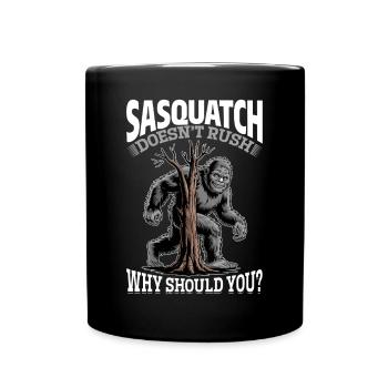Bigfoot Sasquatch - Full Colour Mug - black - Front