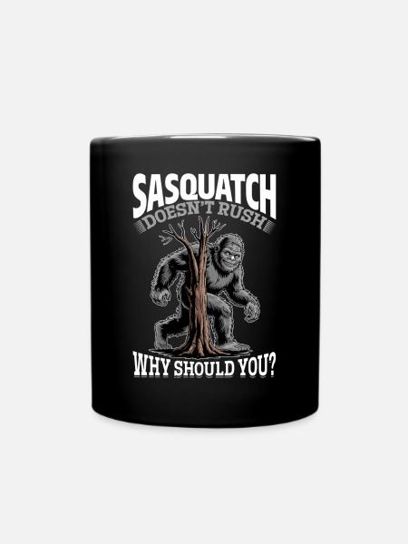 Bigfoot Sasquatch - Tasse einfarbig - Schwarz