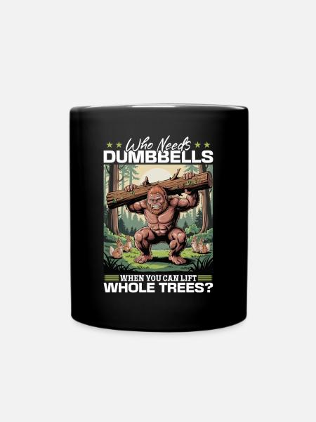 Bigfoot Sasquatch - Tasse einfarbig - Schwarz