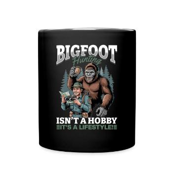 Bigfoot Sasquatch - Full Colour Mug - black - Front