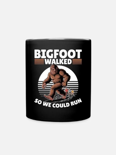 Bigfoot Sasquatch - Tasse einfarbig - Schwarz