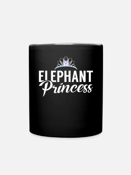 Elephant Lovers Gifts - Tasse einfarbig - Schwarz