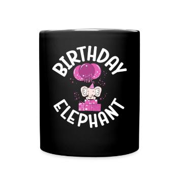 Elephant Lovers Gifts - Full Colour Mug - black - Front