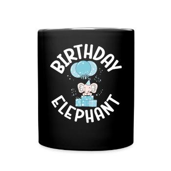 Elephant Lovers Gifts - Full Colour Mug - black - Front