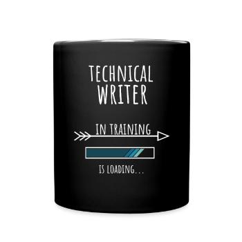 Rédacteur technique en formation Profession Cadeau - Mug uni - noir - Devant