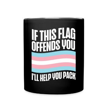 Fierté LGBT transgenre - Mug uni - noir - Devant