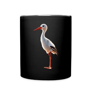 Amoureux des cigognes Cigognes blanches Cigognes géantes Cigognes - Mug uni - noir - Devant