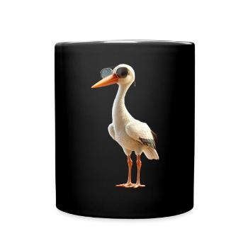 Amoureux des cigognes Cigognes blanches Cigognes géantes Cigognes - Mug uni - noir - Devant