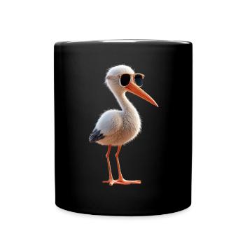 Amoureux des cigognes Cigognes blanches Cigognes géantes Cigognes - Mug uni - noir - Devant