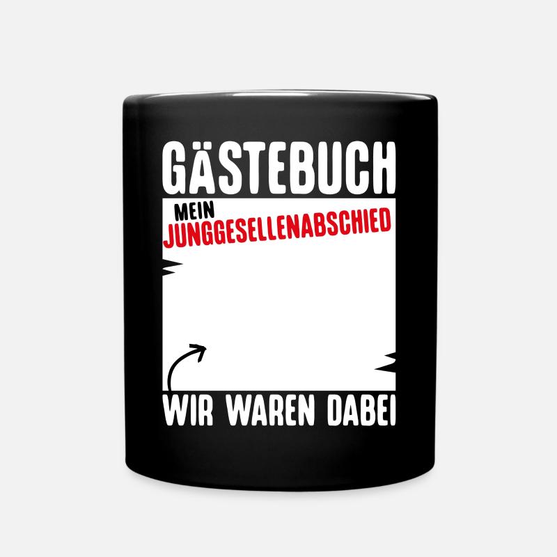 JGA T-Shirt Männer Junggesellenabschied Bräutigam - Tasse einfarbig - Schwarz