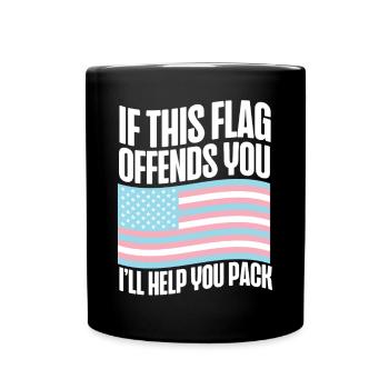 Fierté LGBT transgenre - Mug uni - noir - Devant