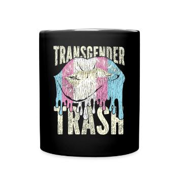 Transgender Trans LGBT Pride - Tasse einfarbig - Schwarz - Vorne