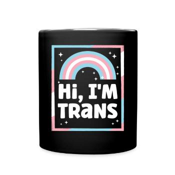 Transgender Trans LGBT Pride - Tasse einfarbig - Schwarz - Vorne