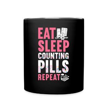 Technicien en pharmacie - Mug uni - noir - Devant