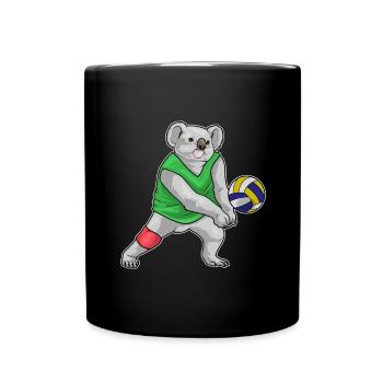 Koala Volleyball Player Volleyball - Full Colour Mug - black - Front