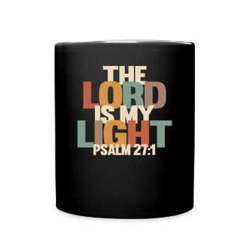 L’Éternel est ma lumière - Psaume 27:1 - Mug uni - noir - Devant
