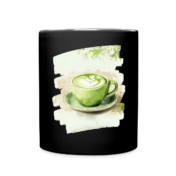 Matcha 12 - Tasse einfarbig - Schwarz - Vorne