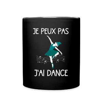 Ich kann nicht tanzen lustige Geschenkidee - Tasse einfarbig - Schwarz - Vorne