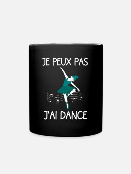 je peux pas jai dance idée cadeau amusante - Mug uni - noir