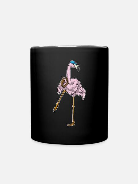 Flamingo Baseball Gant de baseball - Mug uni - noir