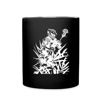 Joueurs de crosse - Mug uni - noir - Devant