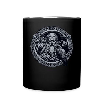Odin Wikinger Valhalla Vikinger Hammer Thor Odin - Tasse einfarbig - Schwarz - Vorne