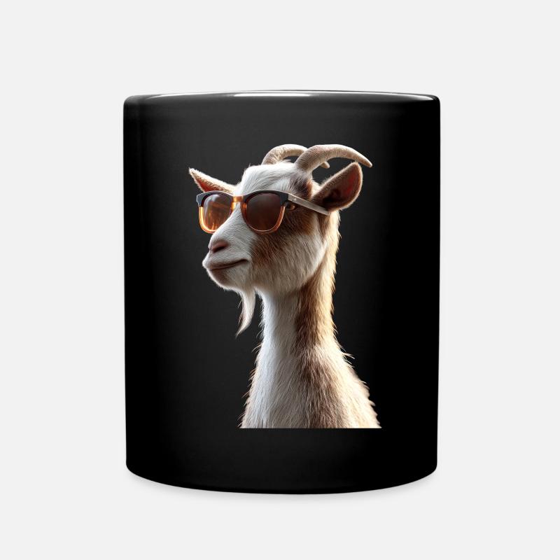 Chèvre Chèvre domestique Capricorne Chèvre Chèvre Chèvre mignonne - Mug uni - noir