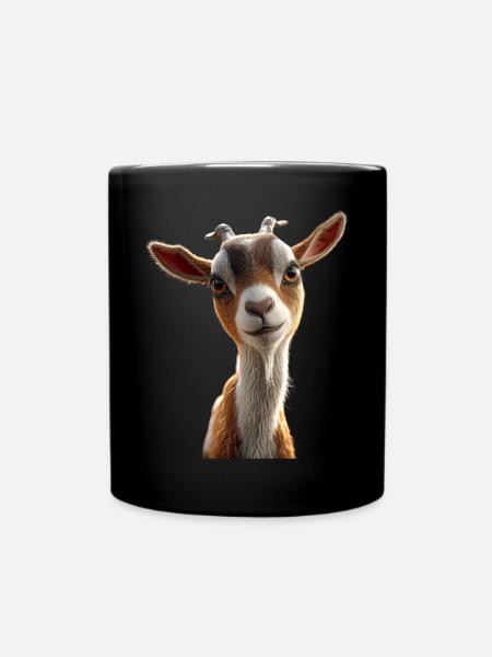 Chèvre Chèvre domestique Capricorne Chèvre Chèvre Chèvre mignonne - Mug uni - noir