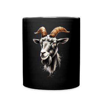 Chèvre Chèvre domestique Capricorne Chèvre Chèvre Chèvre mignonne - Mug uni - noir - Devant
