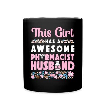 Pharmacy Tech Technician - Full Colour Mug - black - Front