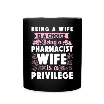 Pharmacy Tech Technician - Full Colour Mug - black - Front