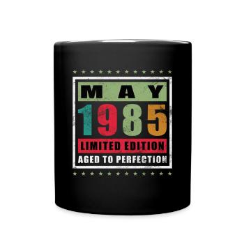 May Gift May 1985 Jubilee May 1985 May 1985 - Full Colour Mug - black - Front