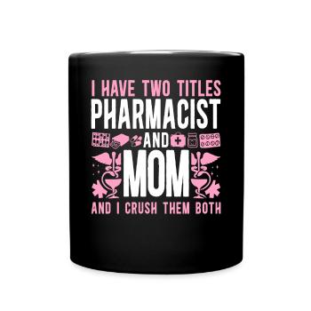 Technicien en pharmacie - Mug uni - noir - Devant