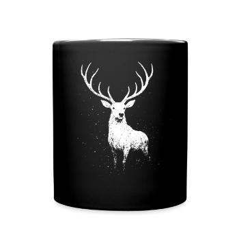 Cerf majestueux - Mug uni - noir - Devant