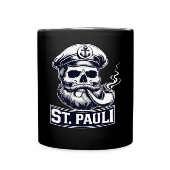 St.Pauli Kiez Hamburg Totenkopf Sankt Pauli - Mug uni - noir - Devant