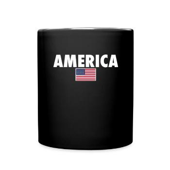 Amérique États-Unis Drapeau américain Amérique - Mug uni - noir - Devant
