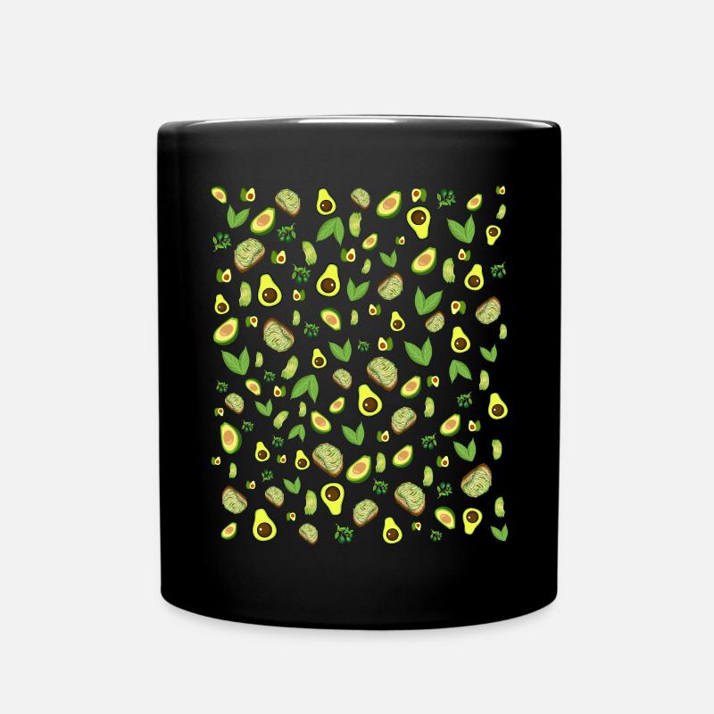 Avocado - Tasse einfarbig - Schwarz