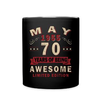 Legendary since May 1955, May 1955 - Full Colour Mug - black - Front