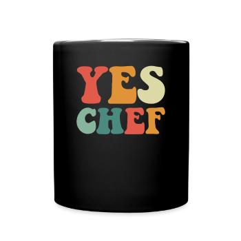 Chef Drôle Restaurant Cuisine Chef - Mug uni - noir - Devant