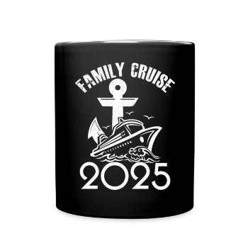 Croisière famille 2025 - Mug uni - noir - Devant