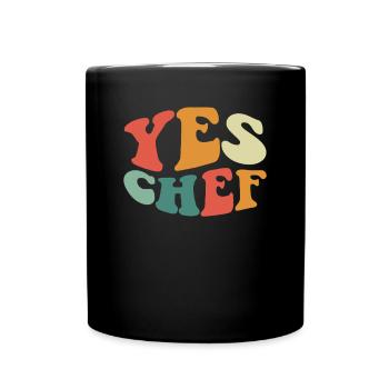 Chef Drôle Restaurant Cuisine Chef - Mug uni - noir - Devant