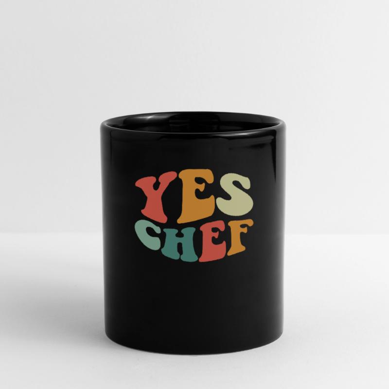 Yes Chef Funny Restaurant Kitchen Cooking Yes Chef Full Colour Mug