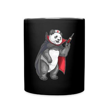 Panda Halloween Nurse - Full Colour Mug - black - Front
