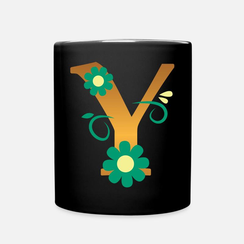 Y - Full Colour Mug - black