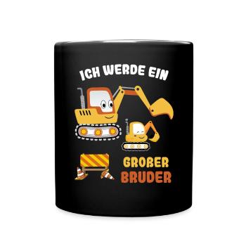 Nachwuchs Verkünden | Ich Werde Großer Bruder 2027 - Tasse einfarbig - Schwarz - Vorne